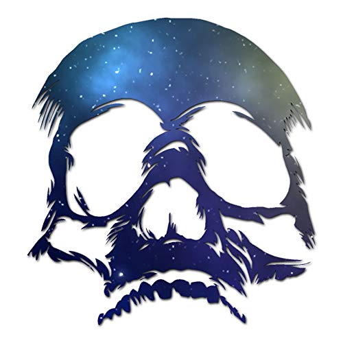 Image of Skull Bones Skeleton - Vinyl Decal Sticker - 3.75 inch x 4 inch - Galaxy