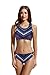 ZERACA Women's High Neck Crochet Racerback Bikini Bathing Suit