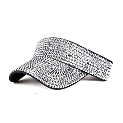 Visor-silver Rhinestone-black