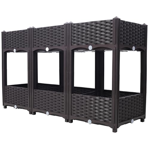 Jardinera elevada modular para terrazas y balcones con sistema de drenaje 6