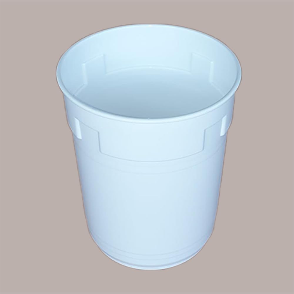 Lucgel Carapina Sorbettiera per Gelato Cilindrica Plastica Bianca 6 Lt - 22 pezzi -
