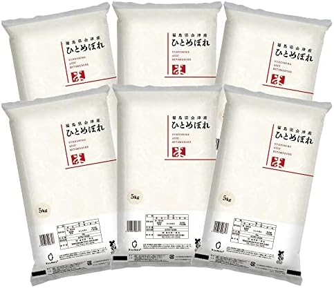 Amazon.co.jp: ひとめぼれ 精米 30kg（5kg×6） 会津産 令和6年産 お米 
