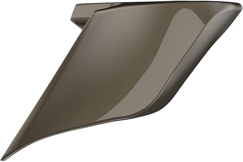 Miniatura 493 de Advanblack Barracuda - Cubiertas laterales estiradas plateadas (brillantes), paneles extendidos para Harley Touring Street Glide Road Glide Electra