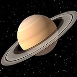 3D Lenticular Postcard - SATURN - 8x8 Greeting Card - MAXI