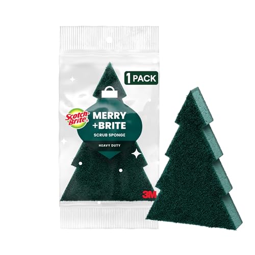 Scotch-Brite Modern Merry Tree Shape Scrub...