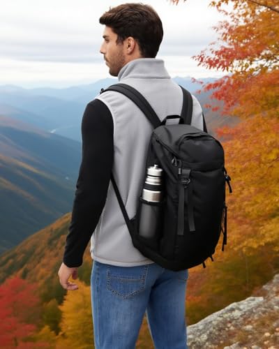 JIHUILAI Mens Polar Fleece Lightweight Vest With Zipper Pockets Warm Men's Zip Up Vests Outerwear Winter Sleeveless Jacket2