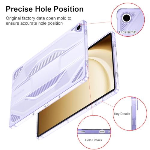 Funda para Samsung Galaxy Tab A7 Lite T220 silicona morada transparente 6