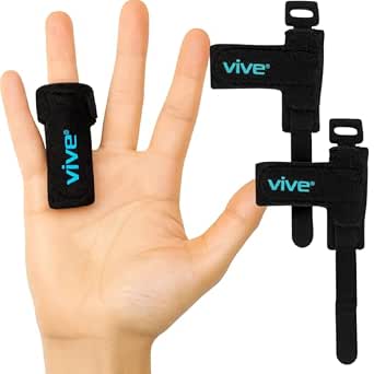 Vive Trigger Finger Splint & Brace, 2 PCS - Supports Middle, Index, Ring, Pinky, and Thumb fingers