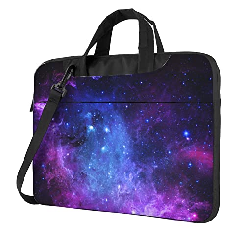 Sac ordinateur portable galaxie bleue grand format aux finitions haut de gamme