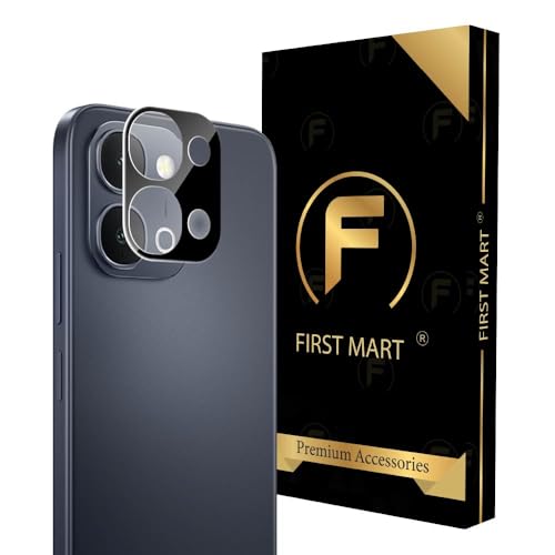 Image of FIRST MART Black Camera Lens Protector for iQOO Z11x | 9H Tempered Glass, HD Clear, Scratch Resistant, Anti-Fingerprint, Case-Friendly | Pack of 1