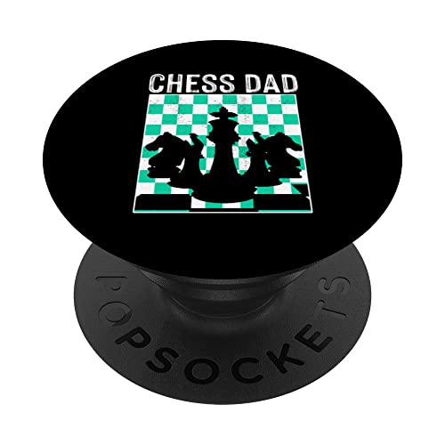 Chess Dad | Grandmaster Checkmate | Jugador de ajedrez PopSockets PopGrip Intercambiable
