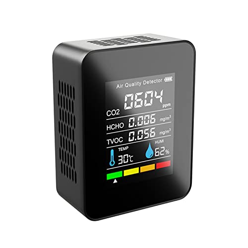 Detector de CO2 y formaldehído multifuncional con termohigrómetro digital 5