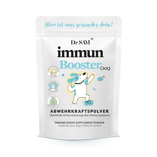 Dr. Sam Premium Immunsystem Pulver für Hunde - Immunbooster der pflanzliche Gesundheitshelfer zur...