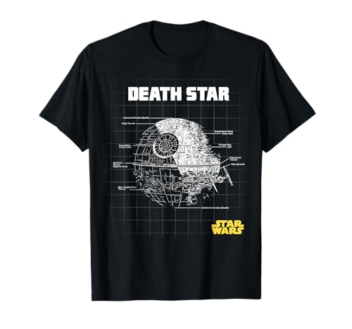 T-shirt Star Wars Death Star Schematics le cadeau parfait pour geek