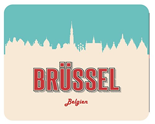 Preisvergleich Produktbild Mousepad Brüssel Skyline