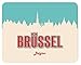 Produktbild Mousepad Brüssel Skyline