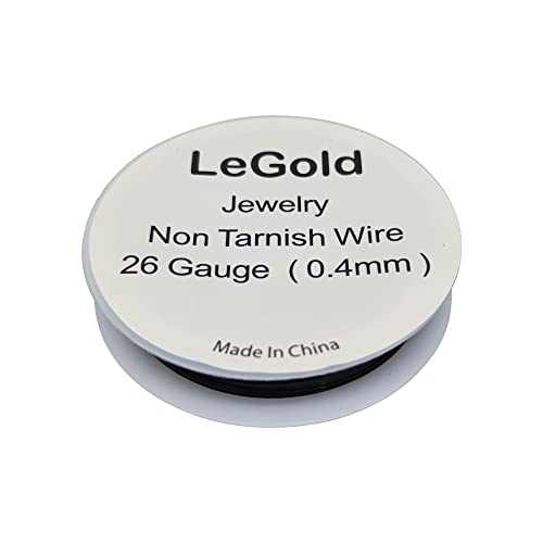 Legold 26 Gauge 10 Meter Jewelry Beading Craft Copper Wire Non Tarnish Resistant Black Color #TOP1