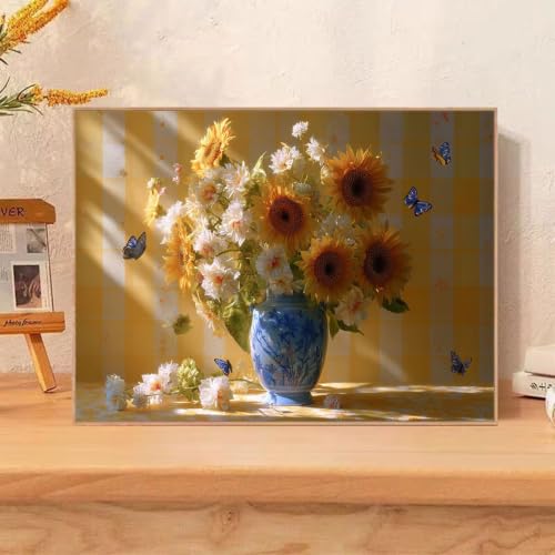 Peinture Diamant aux Strass Brillants Tournesol : Évadez-vous avec cette Activité Manuelle Zen