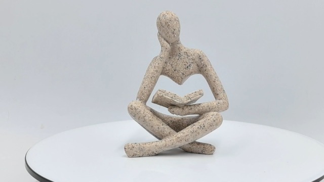 Amazon.com: Jinkoozz Reading Women Statue, Thinker Sculptures