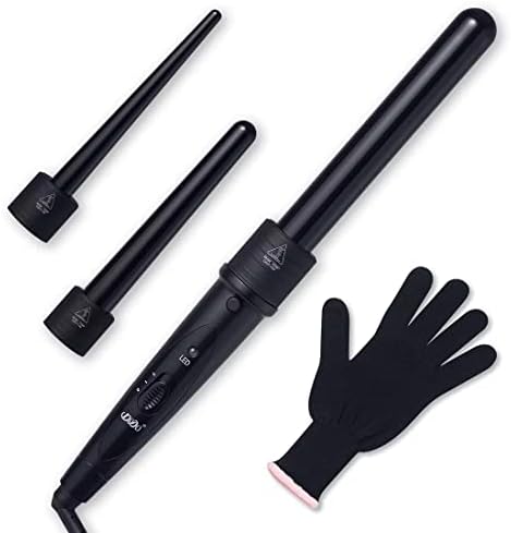 5 in 1 Curling Wand Set: Ohuhu Curling Iron Wand 5Pcs — main product photo from Amazon listing (ASIN B07XL3G6BR)