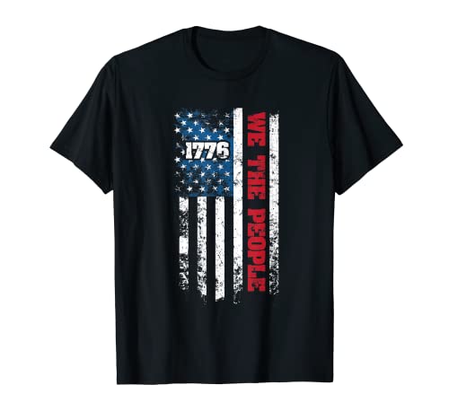 1776 We The People - Constitución patriótica de la bandera estadounidense Camiseta