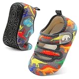 FEETCITY Toddler Slippers Boys Girls House Shoes Slip on Baby Sock Shoes Lightweight Outdoor Walking Shoes