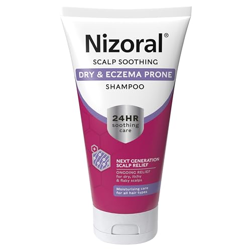 Nizoral Scalp Soothing Dry and Eczema Prone Shampoo, 24 Hour Soothing Care, Ongoing Relief for Dry, Itchy & Flaky Scalps, Get Soft and Silky Hair, Moisturising Care for All Hair Types, 1 x 200ml