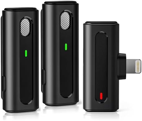 Sistema Microfone de Lapela Vimai M9 para iOS com Conexão Lightni...