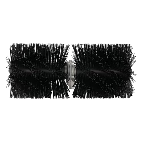 Broom Head Sweeper Rolling Brush Head with 9-Tooth Internal Shaft & 1.02 'Diameter Mounting Hole Artificial Grass Brush Sweeper Broom Attachment for Combing Artificial Lawns, Cleaning Roads