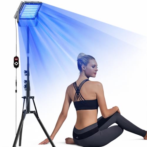 Solarium portatile per la casa - Lampada abbronzante per viso e corpo con timer, 31 × 31 cm, solarium viso per braccia, pancia e gambe