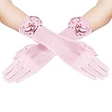 Süße Prinzessin Handschuhe: geeignet für Hochzeit Party, Geburtstagsparty, Abschlussball, Tanzball, Halloween Kostüm, jährlicher Karneval oder andere festliche Anlässe.