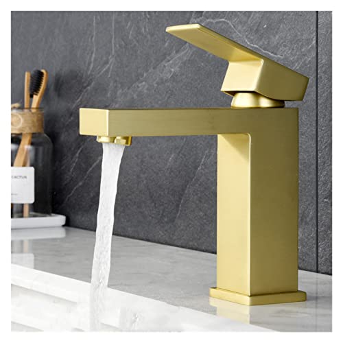 Robinet d'eau chaude et froide avec mitigeur à levier unique or - 2