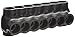 Morris Products 97745 Mountable Multi-Cable Connector, Insulated, Single Entry, Black, 5 Ports, 5/16" Allen Hex, 250 - 6 Wire Range