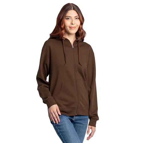 Image of Fruit of the Loom Eversoft Fleece Full Zip Hoodie Sweatshirt