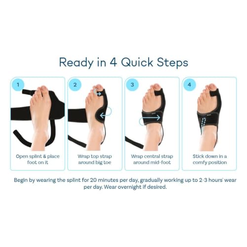 Image of Bunion Corrector for Women and Men| Toe Separator Both 2 Feet Bunion Splint, Big Toes Separation Pain Relief, Non-Surgical Adjustable Hallux Valgus Bunions Thumb Straightener, Hammer Toe Day Night Support (Pack of 1)