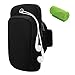 Produktbild Sport Armtasche,Arm Outdoor Running Sports Band,tragbare Sportarmbandtasche wasserdichte Außentasche Armband Handyhalter Kopfhörer für MP3 Smartphone Samsung Huawei HTC - Fitness,Laufen,Fitnessstudio
