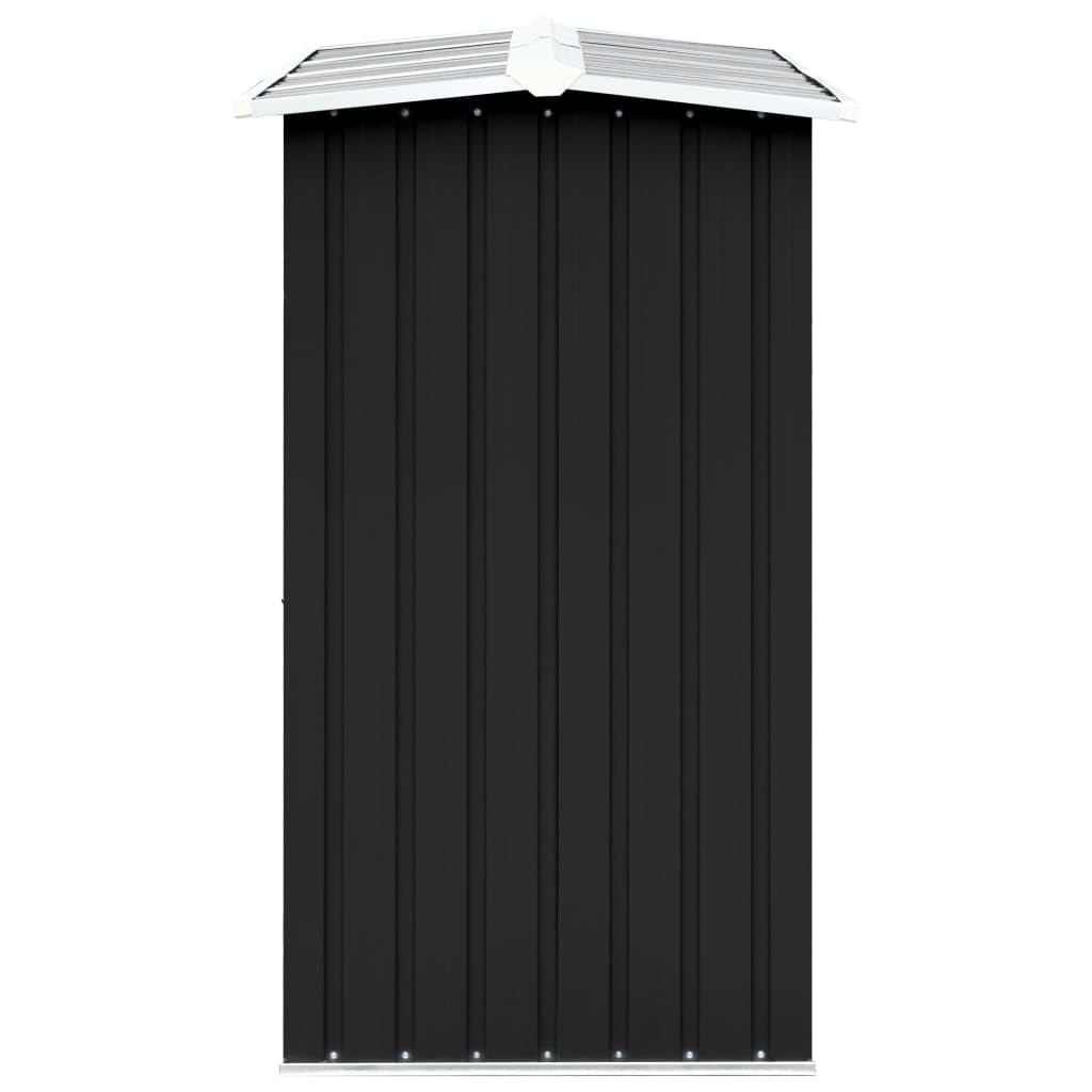 Tomostar Range Bûche Extérieur, Range Bois Étagère à Bûches Support pour Bois de Chauffage Abri de stockage à bois Acier galvanisé 330x92x153cm Anthracite