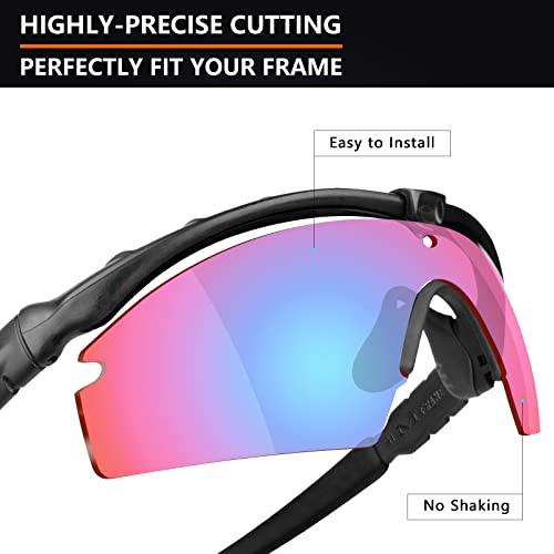 Image of Alphax Polarized Replacement Lenses for Oakley Si M Frame 3.0 OO9146 Sunglasses - Glare Reduction | Precision Cutting