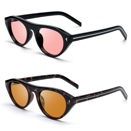 Image of Fluorescent-41 Pink Tinted Blue Light Blocking Glasses for Migraine, Light Sensitivity, Photophobia JF5002