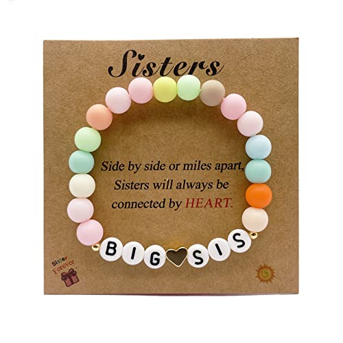 Image of Sister's Big Bracelet Gift, Little Girls' Sister Jewelry