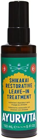 AyurVita Shikakai Restorative Leave-In Treatment - Deep Conditioning for Soft, Tangle-Free Tresses - Fortifying Phytokeratin Complex - Natural, Plant-Based Ingredients - Ayurvedic Hair Care - 5 fl oz