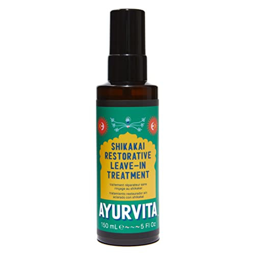 Ayurvita Shikakai Restorative Leave-In Treatment - Deep Conditioning For Soft, Tangle-Free Tresses - Fortifying Phytokeratin Complex - Natural, Plant-Based Ingredients - Ayurvedic Hair Care - 5 Fl Oz #TOP30