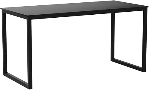 Miniatura 4 de ZenStyle Computer Desk 55" Large Office Desk Computer Table Laptop PC Simple Study Writing Desk for Home Office, Black