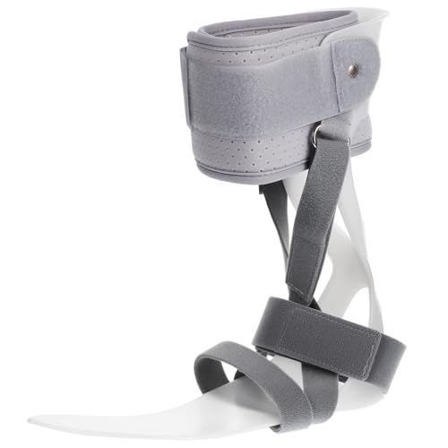 IWOWHERO Foot Immobilizer Foot Orthotic Tool Leg Brace Drop Foot Varus Orthotic Brace Ankle Braces Plantar Brace Ankle Joint Support Foot Brace Foot Training Belt Pvc White
