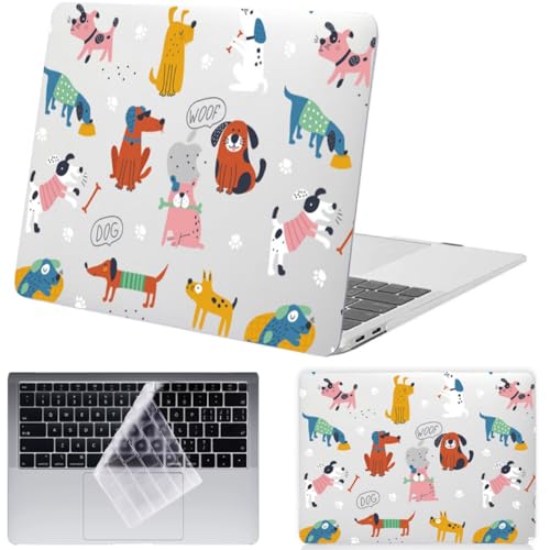 Funda para MacBook Pro 13 con cubierta de teclado carcasa A2338 A2289 diseño perro ladrador