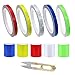 GZjiyu 10 Rollen Reflektorband Selbstklebend, PVC Warnaufkleber Reflektierend für Autos Motorrad Fahrräder Straßenmarkierung Nachtschutz (2 Größen: 1cm x 8m, 5cm x 1m)