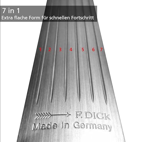 F. DICK Wetzstahl MULTICUT (7 Stähle in einem, hoher Abtrag oder feines Abziehen, 28 cm; HRC 65°) 7650428