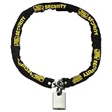 Sterling 156SSP Kette und Vorhängeschloss aus gehärtetem Stahl, Schwarz, 10mm x 1.5m Gold Sold Secure Chain & Padlock