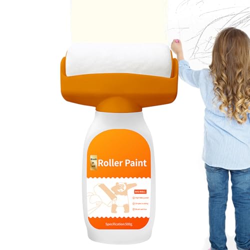 Rodillo De Pintura Recargable, Pintura De Pared Portátil 0.5 Kg, Herramientas De Aplicación Para Bañera De Baño Puerta Molduras Madera Interiores Exteriores Cocina Salón Interior
