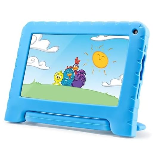 Tablet Multi Galinha Pintadinha 4GB RAM + 64GB Armazenamento + Tela 7 pol + Case + Wi-fi + Android 13 (Go edition) + Processador Quad Core - NB419